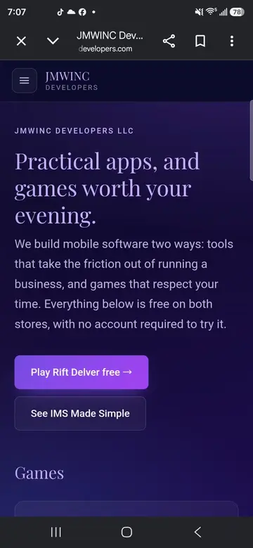 Looking for testers to evaluate all my applications! Www.jmwinc-developers.com i