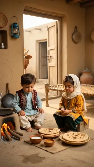 A cow walked straight into the kitchen! 🐄😂 Ali and Fatima had to protect their