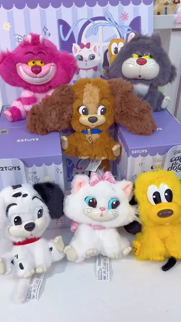 Unboxing🐈Disney cats and dogs buddies series plush🥰#blindbox #plush #disney #f