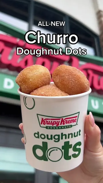 Dip. Pop. Repeat. 🤎 NEW Churro Doughnut Dots have officially arrived but only f
