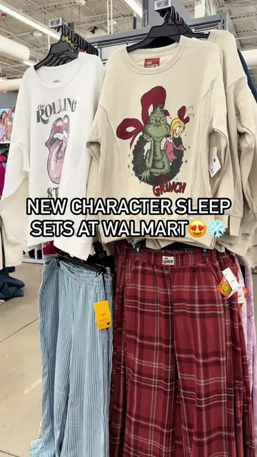 New character sleep sets at Walmart 😍❄️ Hello Kitty, Eeyore & The Grinch 🎄 🔗 