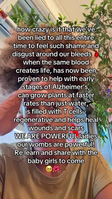 YES - the blood and tissue you bleed each month is the exact lining your body bu
