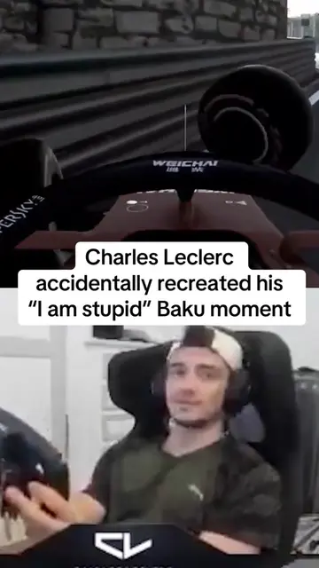 Oops. 😅 #charlesleclerc #gaming #f1 #ferrari #racing 