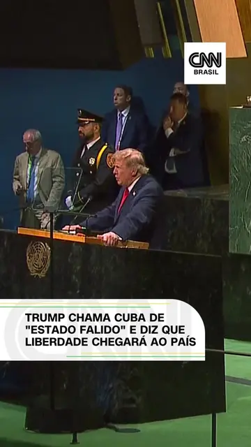 DISCURSO NA ASSEMBLEIA GERAL DA ONU O presidente dos Estados Unidos, Donald Trum