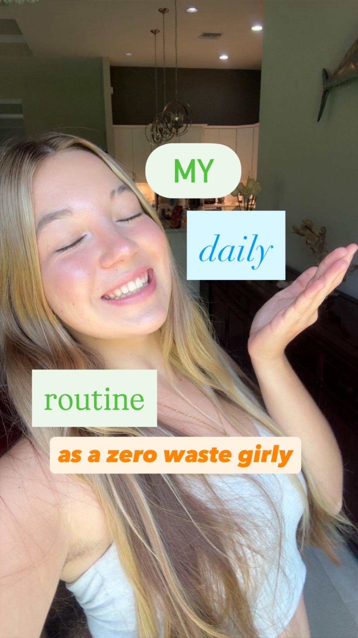 my nontoxic, zero waste daily care routine 🌺 #nontoxic #zerowaste #Sustainabili
