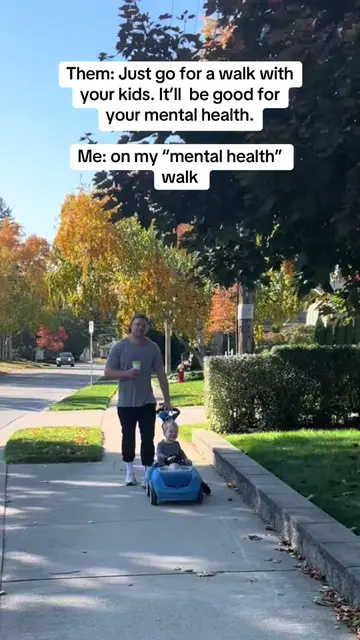 Nothing like a “nice walk” with the kids to spike those cortisol levels 😱🤣 #pa