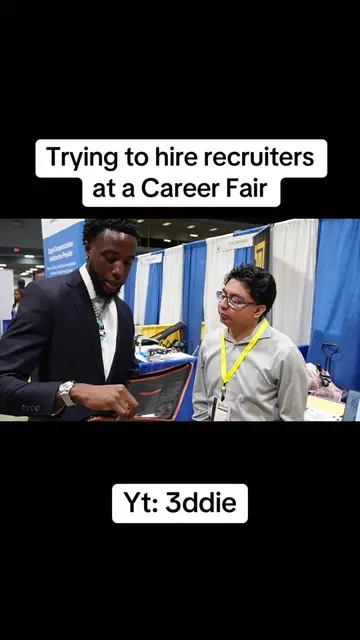 Trying to hire recruiters at a career fair