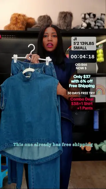 Women's Light Wash Denim Two-Piece Set, Everyday Sleeveless Stand-Up Collar Vest