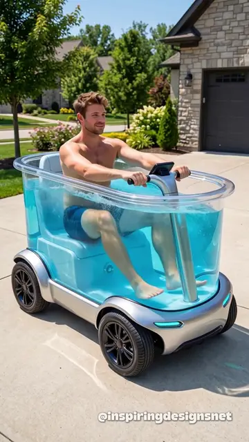 “Let’s take the hot tub around the block” is a sentence I never thought I’d say.
