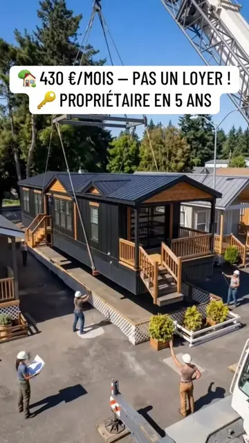 🏡 430 € par mois pendant 5 ans pour devenir propriétaire d’une maison mobile de