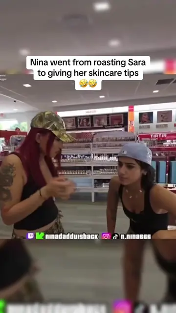 @Nina Lin went from roasting to giving @Sara Saffari #ninalin #ninadaddyisback #
