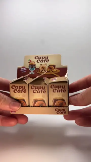 Finally opened the Capy Café ☕️🥹 I was NOT prepared for how cute these were 😭☕