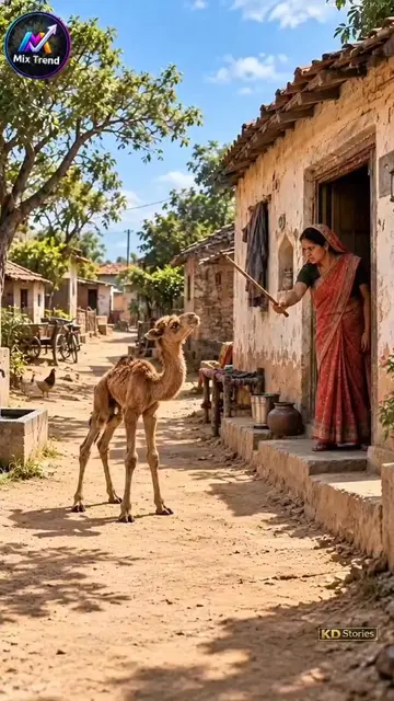 Pyaasa Oonth Ka Baccha... _ Poppy Gave Him A Home ❤️__No one gave him water when