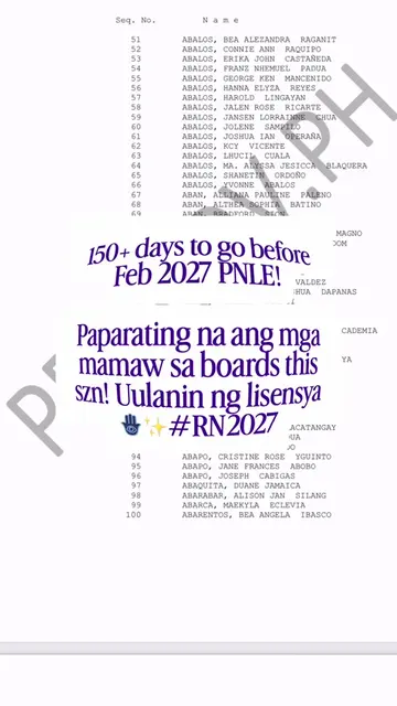 Kaya ba maibalik ang 90+% this Feb 2027? Let’s see👀🤫🪪 #RN2027 #FebPNLE #Board