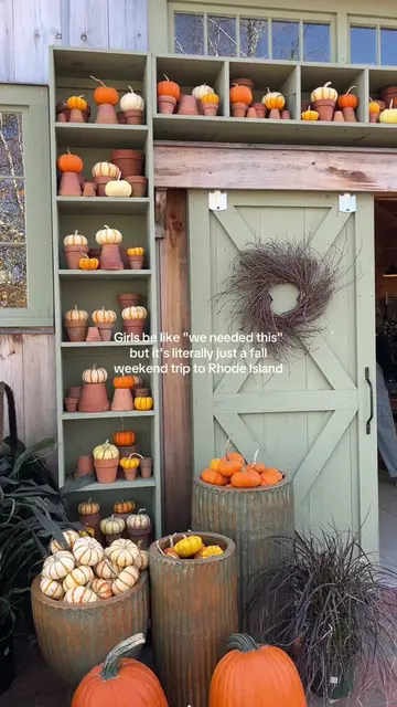 This is your sign to plan that fall trip to Rhode Island! 🍂🎃🍎 #falltravel #we