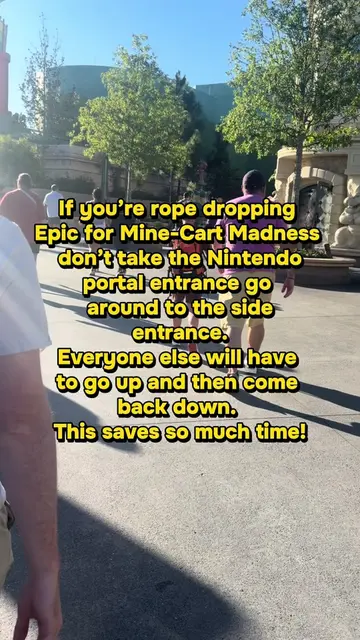 Stay on the ground level when you enter Super Nintendo World and you’ll save so 