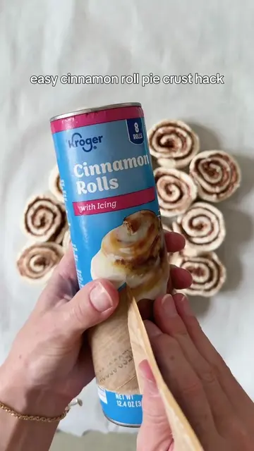 upgrade your apple pie with this easy cinnamon roll pastry hack #EasyRecipe #Cin