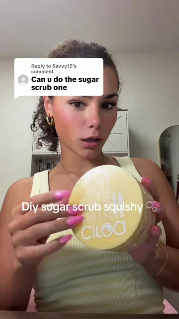 Replying to @Savvy15 making another diy sugar scrub squishy #sugarscrubsquishy #