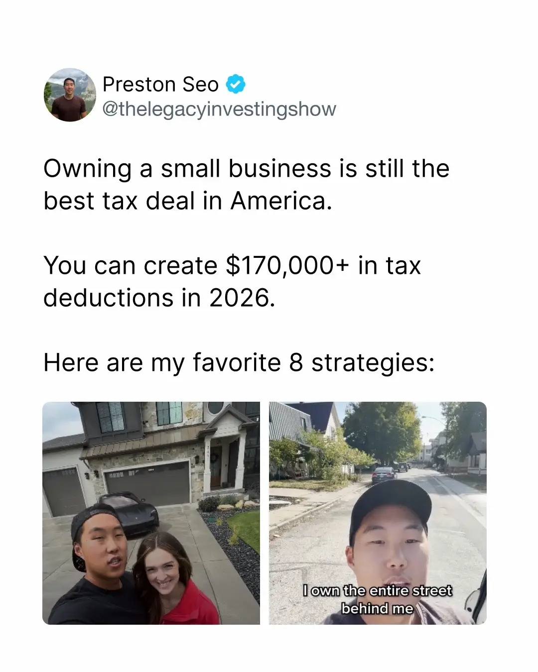 Owning a business doesn't lower your taxes by itself. How you set it up does. My