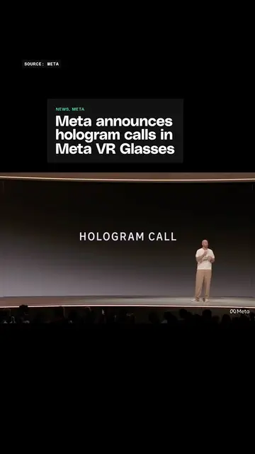 Full body holograms are coming to Meta VR Glasses. #Meta #MetaConnect #Tech