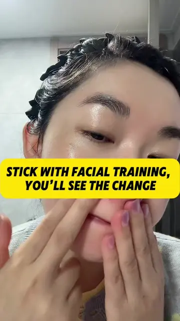 Stick with your facial training,And you really will see a difference over time.s