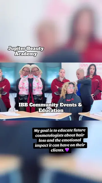 IBB Signature Salon & Spa in the community! 💜 It was an honor to educate future