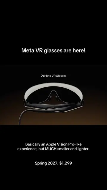 This is exactly what I’ve been waiting for 🔥 Meta just announced its new VR Gla