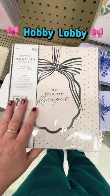 This is my kind of recipe book @Hobby Lobby #girly #bows #hobbylobby #recipebook
