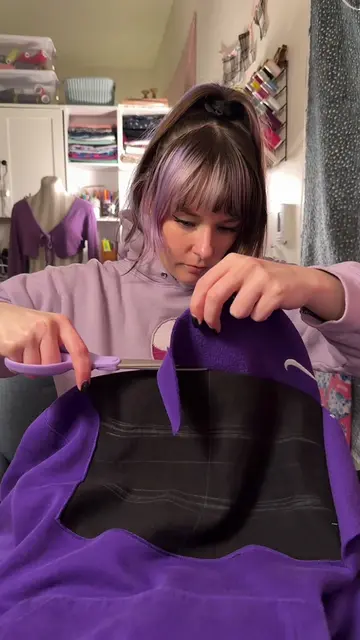 thrift store hoodies hate to see me coming 😌 #upcyclingfashion #easysewingproje