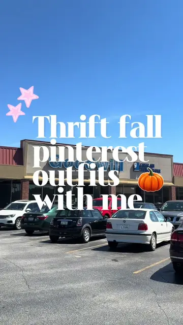 Thrifting my fall outfits pinterest board part 2 🫶🏼🍂  #thrifting #thrifttok #