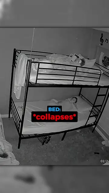 Bunkbed Collapses In The Middle Of The Night...