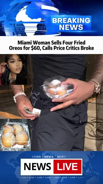 Miami Woman Sells Four Fried Oreos for $60, Calls Price Critics Broke#news #frie