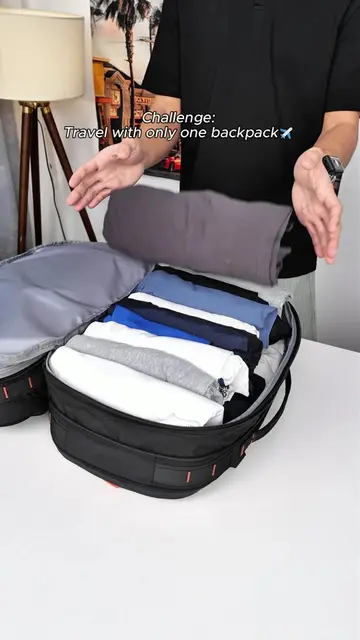 This bag can hold 30 clothes?!🤩🙈#tolaccea #dufflebag#backpacks #travelbag #tra