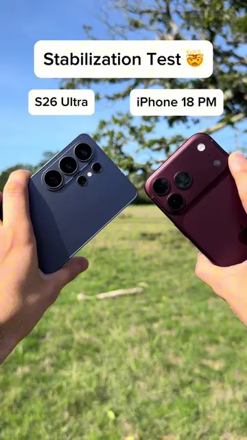 Wait till the end 😳 iPhone 18 Pro Max vs Samsung S26 Ultra Stabilization Test �