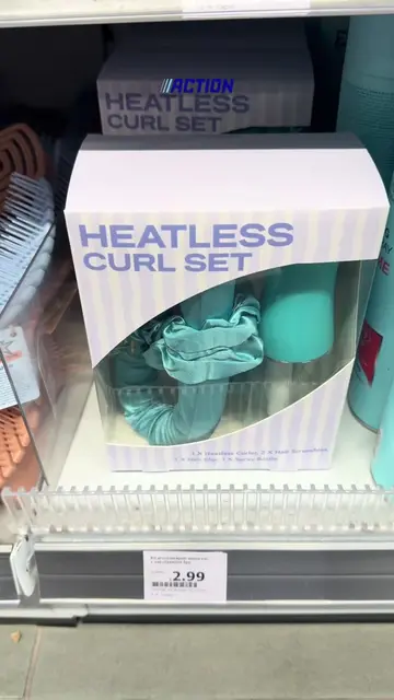 Heatless curl set a 2,99€ da ACTION ✨🧸🌸 #action #novita #curlygirl #cuhair #ex