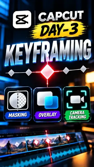 Capcut Editing Masterclass Day 3 | Keyframing and Overlay | Capcut Keyframing  #