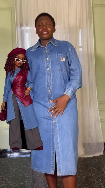 Finally styled the denim I thrifted for 3k, to look expensive like Zara 🌚 . . #