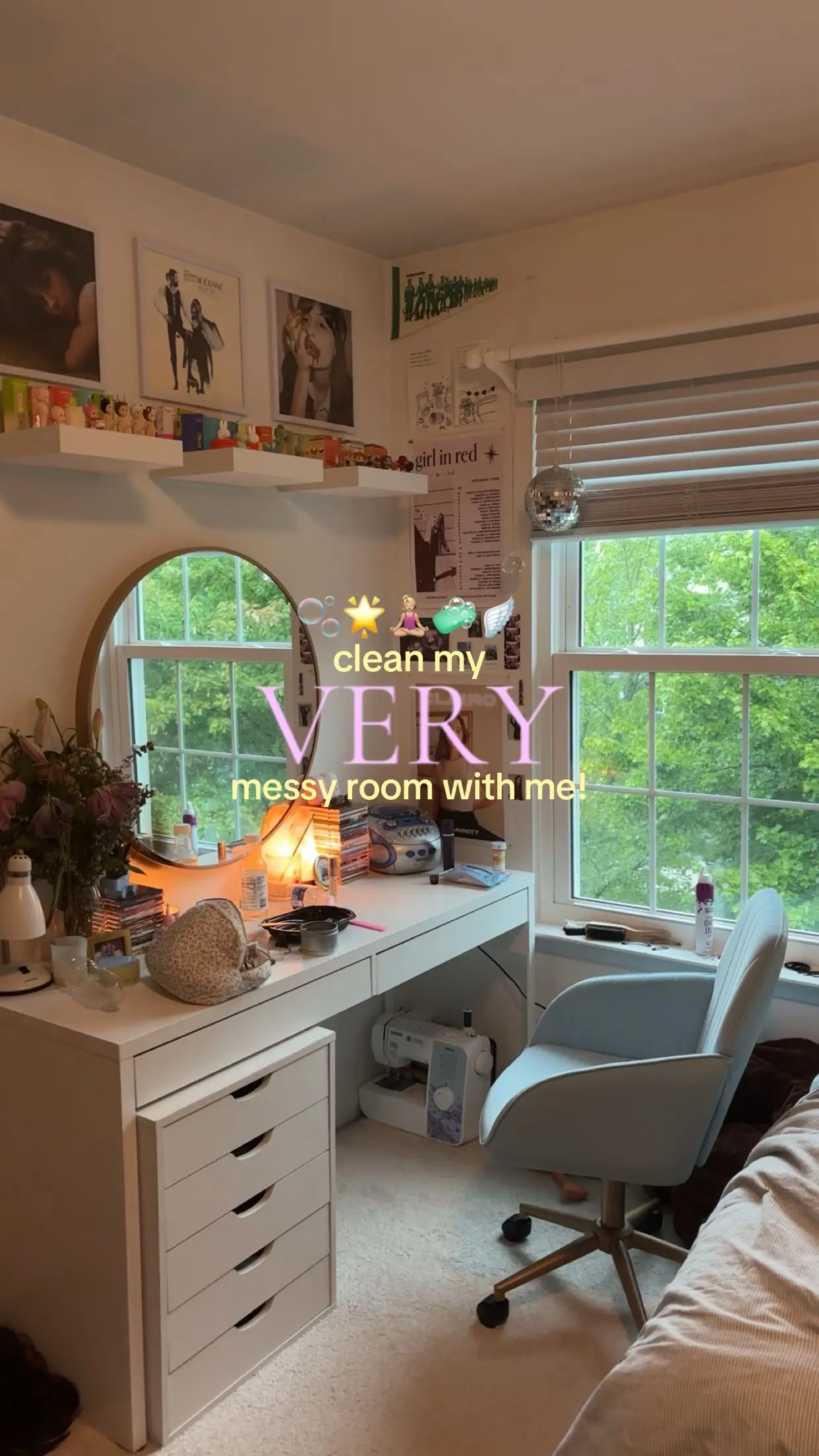 clean with me!!🫧💐🧘🏼‍♀️🌟🧼🪽 #CleanTok #cleanmyroomwithme #bedroomreset #fyp