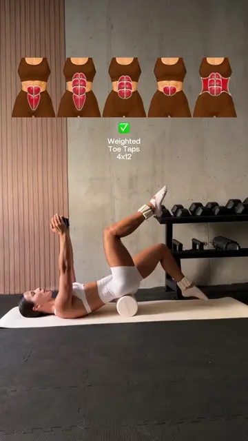 This foam roller abs workout may look easy — but the shakes say otherwise 🔥  Sa