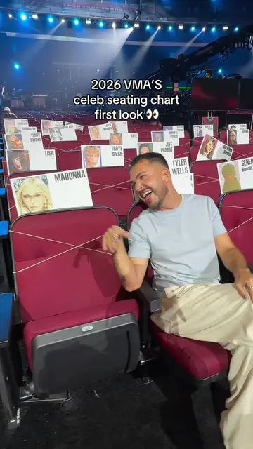 your first look at the celeb seating chart for the 2026 VMA’s 👀 @MTV @Bacardi #