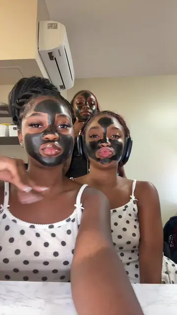 love my girls 🤍 #fyp #facemask #sleepover 