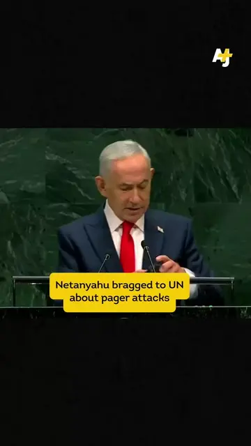 Benjamin Netanyahu bragged to the UN about Israel’s pager attack in Lebanon, whi