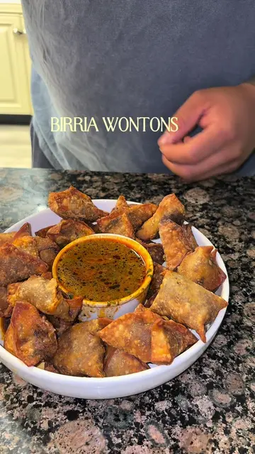 Birria Wontons anyone?  Also the Birria meat recipe is on @BH_Tank ‘s page.  Enj