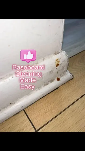 Easy baseboard cleaning. Cleaning question? Always feel free to ask me in the co