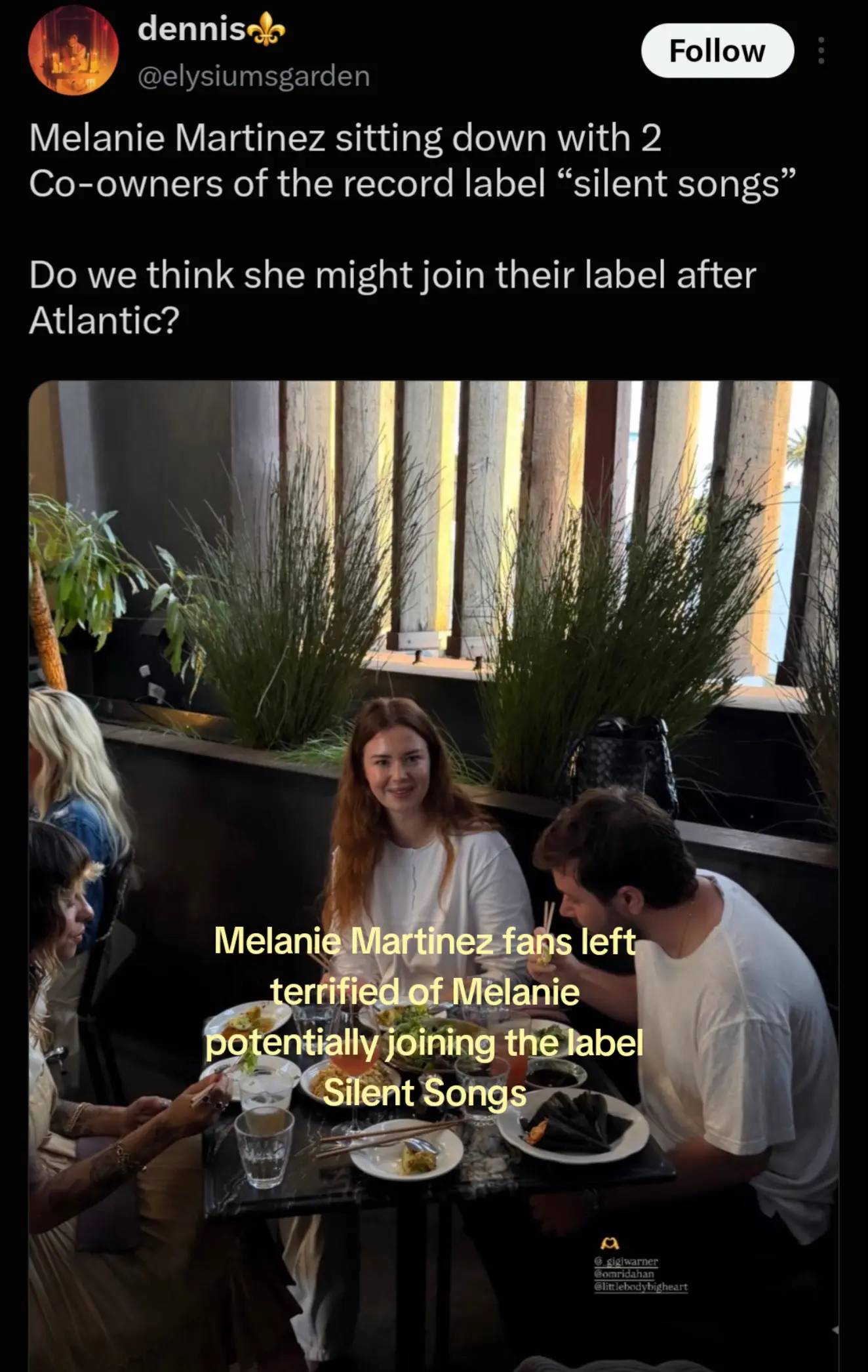 Melanie Martinez fans left terrified of Melanie potentially joining the label Si