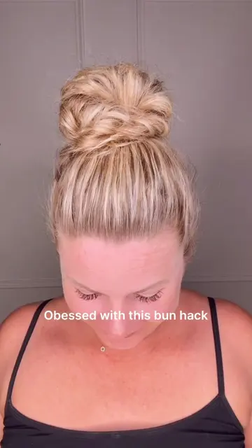 Living the bun life lately and love this one.  #hairstyle #curlyhair #bun #hairi