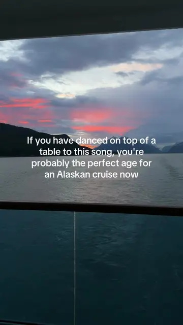 You’re probably the perfect age for an Alaskan Cruise now. #backthatthangup #ala