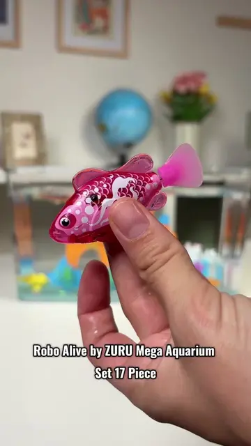 Bring the ocean to life at home with the Robo Alive by ZURU Mega Aquarium Set, t