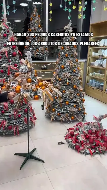 🎄✨ ¡YA PUEDES HACER TU PEDIDO NAVIDEÑO! ✨🎄 🌲 ÁRBOLES NAVIDEÑOS PLEGABLES DE 1