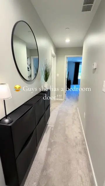 So many people think that her bedroom is in a loft, but it is an actual bedroom!